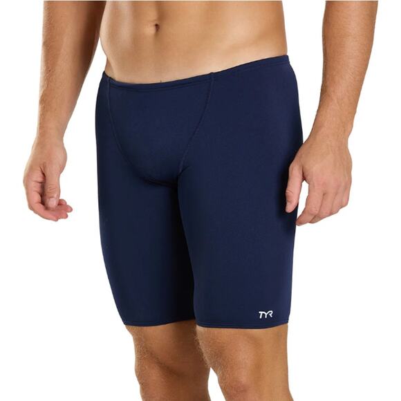 TYR Men's Navy II Durafast Solid Jammer Swimsuit Bottom Size 30 - Picture 4 of 8